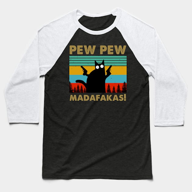 Pew Pew Madafakas Baseball T-Shirt by snnt